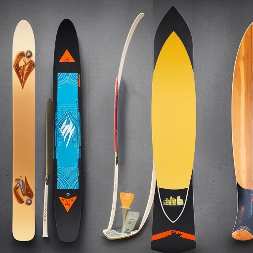 

A stunning image featuring a range of snowboards and paddles from Nidecker, perfect for thrilling outdoor adventures.