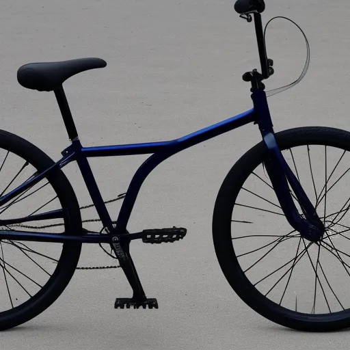 

The image shows a close-up of a sleek and sturdy BMX bicycle, with its handlebars, seat, and frame prominently displayed.