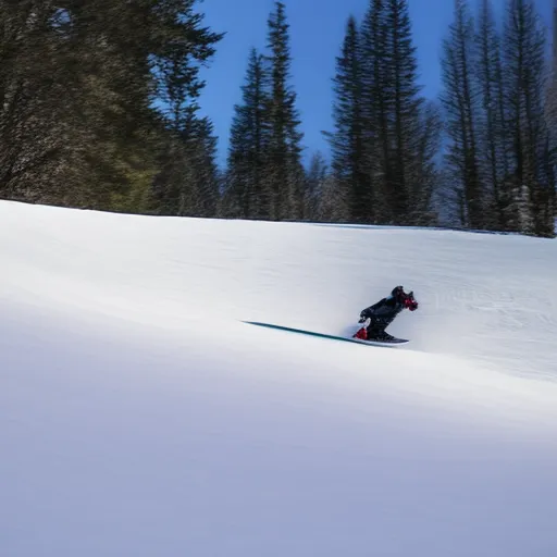

A photo of a person gliding down a snow-covered slope on a Nitro snowboard.